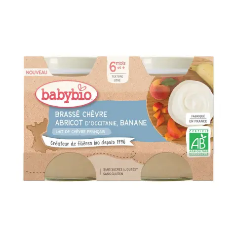 French Yogurt with Goat Milk 2 Pieces Baby Bio