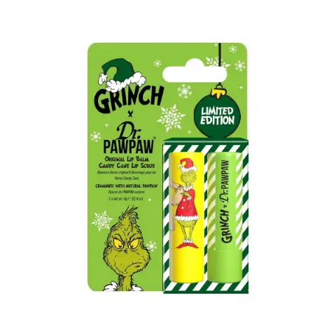 Dr. Pawpaw Lip Care Kit Candy Cane And Original Grinch 5499