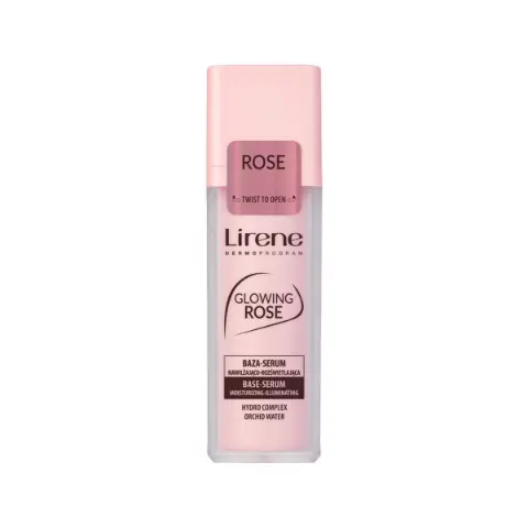 მაკიაჟის მბზინავი ბაზა BaseSerum Rose 0215 ლირენე - Lirene
