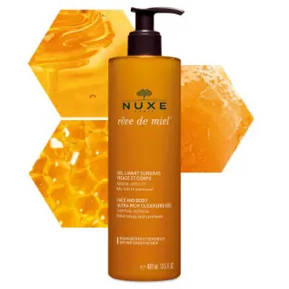 Face and Body Cleansing Gel Reve De Miel 400ml 4063 Nuxe
