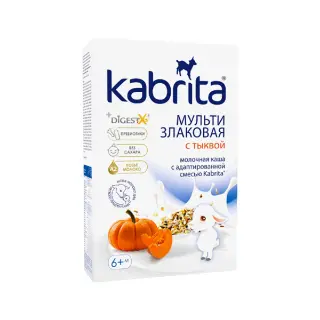 Кабрита Каша на козьем молоке 7 злаков и тыква с 6 месяцев 180 г 7991