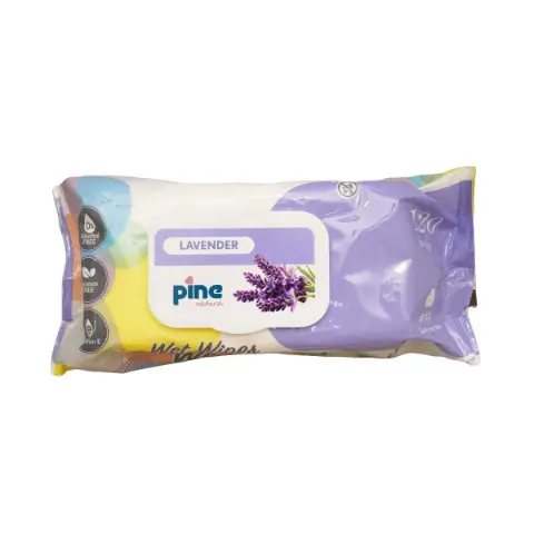 Детские влажные салфетки Лаванда 120 шт 6967 Файн - Pine
