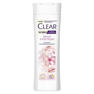 Шампунь для женщин Clear Мягкость и блеск 380 мл