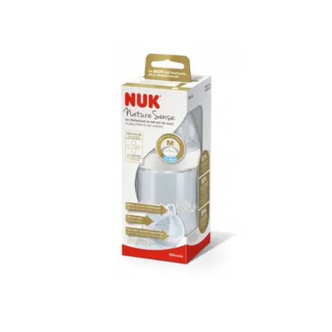 Бутылочка пластиковая 260мл + соска силиконовая 7324 Нуки - Nuk