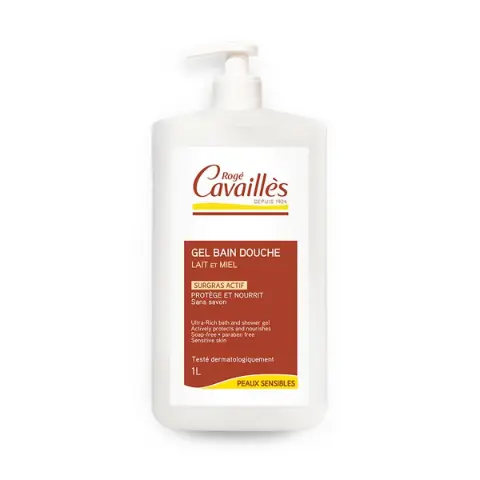 Shower gel milk and honey 1L 2800 Roge Cavailles