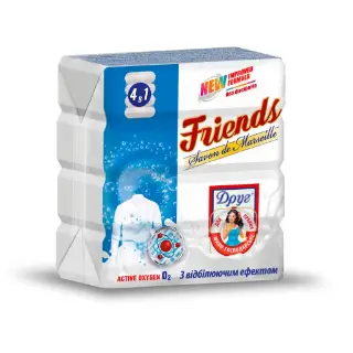 Friends - хозяйственное мыло отбеливающее 125гx4шт, 500г