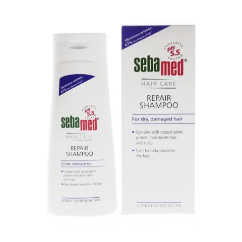 Восстанавливающий шампунь для поврежденных волос 200мл Sebamed - Sebamed