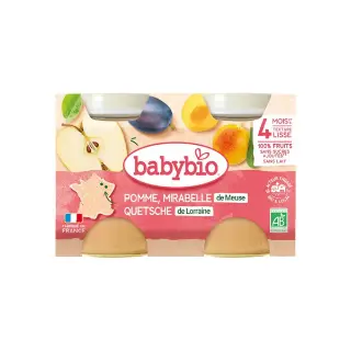 Конфитюр мирабель слива и яблоко 2 шт 0927 Baby Bio
