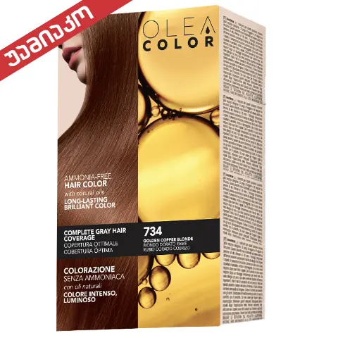 Olea Color Hair Dye 734 Golden Reddish Blonde
