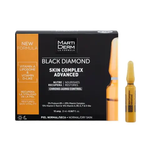 Black diamond anti-wrinkle 10 ampoules 5839 Martiderm - Martiderm