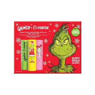 Dr. Pawpaw Lip Care Kit Peach Pink Candy Cane And Original Grinch 5543