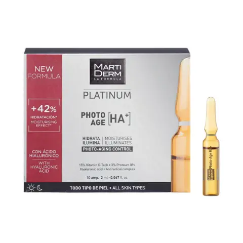Photo anti-aging 10 ampoules Platinum 5372 Martiderm
