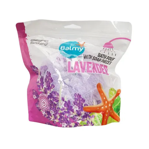 Bath sponge and lavender soap 9679