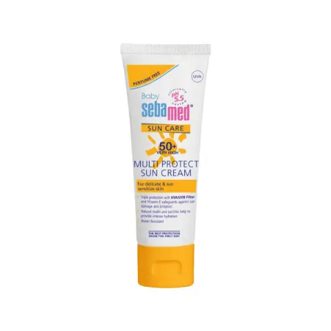 Детский солнцезащитный крем SPF50+ 0210 Себамед - Sebamed