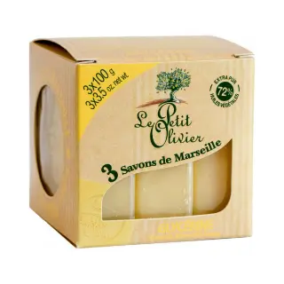 Soap with glycerin 100g 3 pieces 5844 Le Petit Olivier