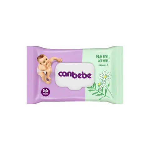 Детские влажные салфетки 56 штук 0323 Canbebe - Canbebe