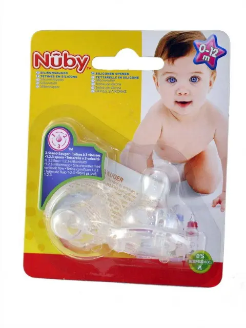 Бутылочная соска 2шт Nuby