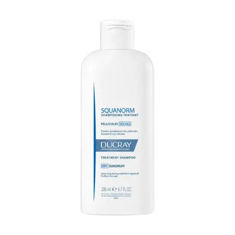 Ducray Squanorm Medicated Shampoo for Dry Dandruff 200ml