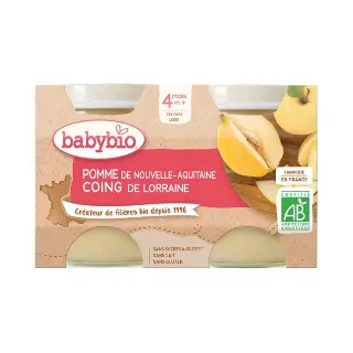კონფიტური კომში და ვაშლი 2 ცალი 0750 ბეიბი ბიო - Baby Bio