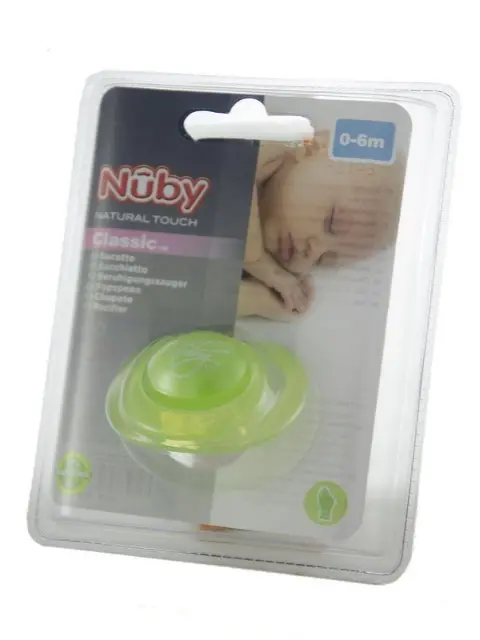 Silicone Pacifier with Cut-off Top 0-6 months Nuby