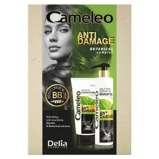 Kamelio Anti-Damage Set, Shampoo 250ml + Conditioner 200ml