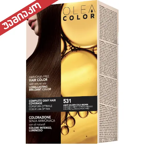 Olea Color Hair Dye 531 Light Golden/Cold Brown