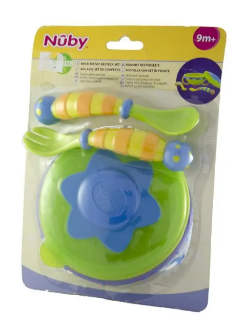 Тарелка вилка ложка Nuby