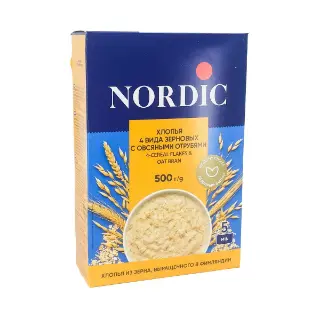 ფაფა შვრიის ფაფა 4 მარცვალი 0060 ნორდიკი - Nordic
