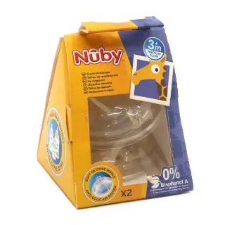 Бутылочная соска 3+ 2шт 9671 Nuby