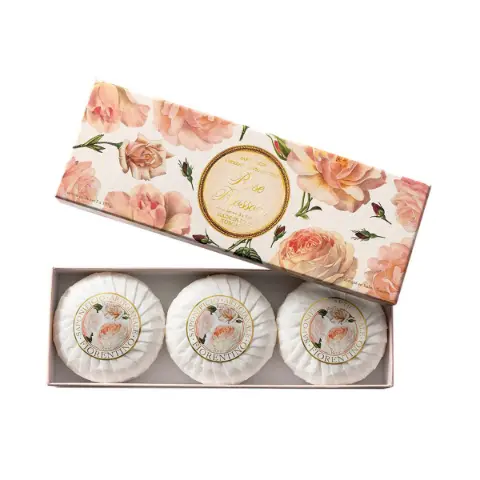 Rose Soap 100g 3 pcs 8136 Fiorentino