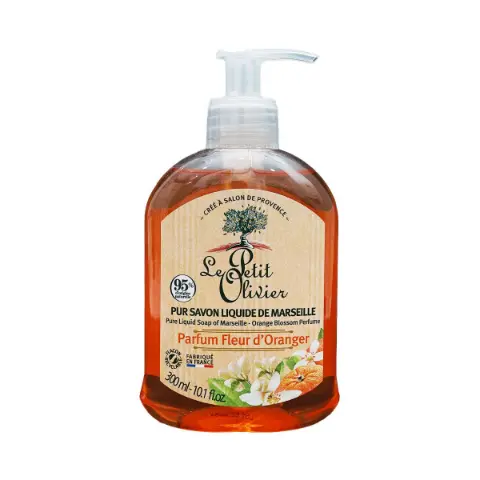 Liquid soap orange 300ml 6070 Le Petit Olivier
