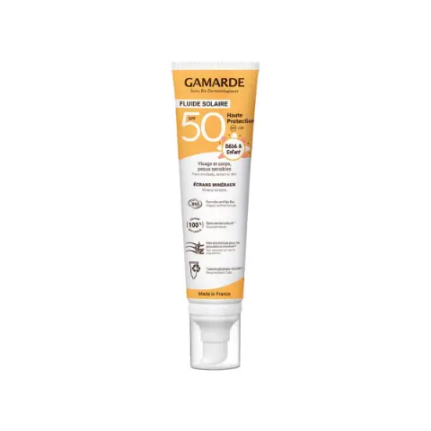 Детская солнцезащитная эмульсия для лица и тела SPF50 100 мл 7363 Gamarde