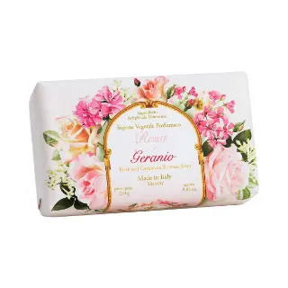 Rose and geranium soap 250g 7771 Fiorentino