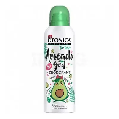 Deonica antiperspirant spray Teenager "Avocado Girl" 125 ml