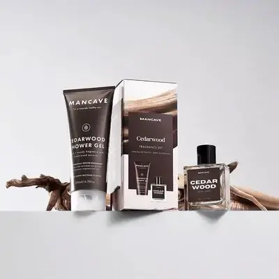 Men's Cave подарочный набор парфюм + гель для душа с ароматом кедра