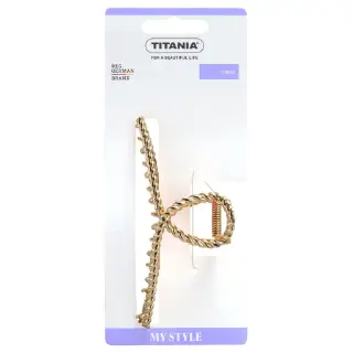 Titania – заколка для волос, металлическая “кольцо”, 11см. 2354 (8266)