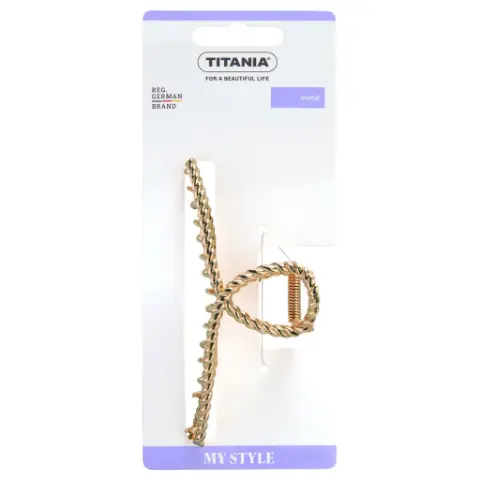 Titania – заколка для волос, металлическая “кольцо”, 11см. 2354 (8266)