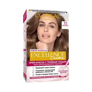 Краска для волос Excellence 7.1 2363/1201 Loreal